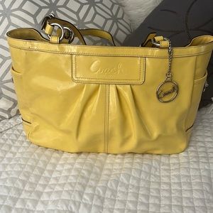 Coach Purse- Yellow Patent Leather- just Gorgeous!